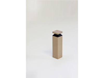 Diomede Matita 2W H160 Square Bollard Black Reflector