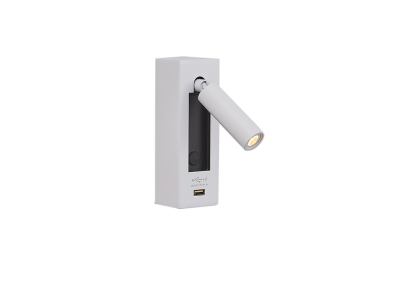 WINSLOW 1W Surface Mount Wall Light with USB Port